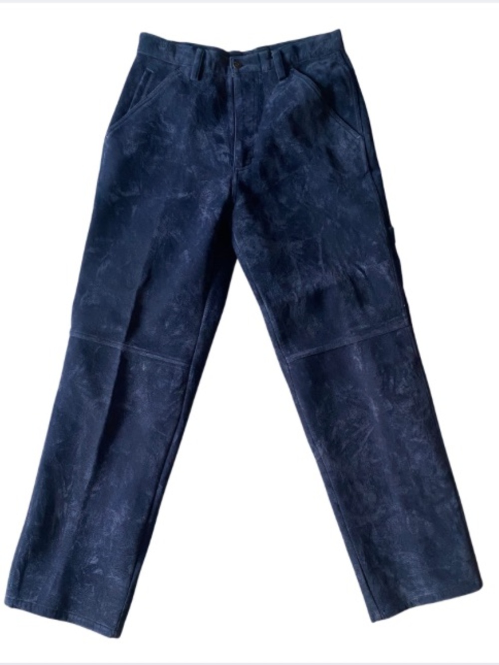 KOMAN Men's Corduroy 100% Polyester Navy Blue Carpenter Pants Size 32
